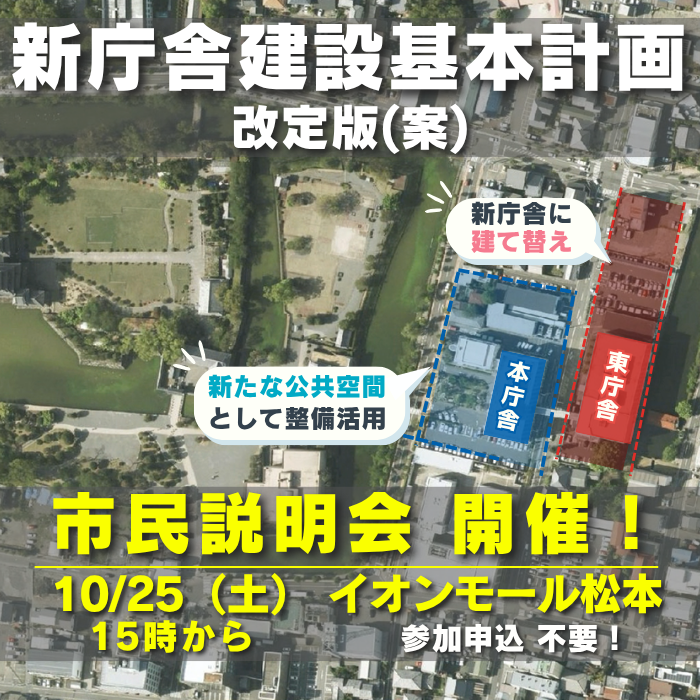 新庁舎建設基本計画改定版（案）説明会10.25イオン