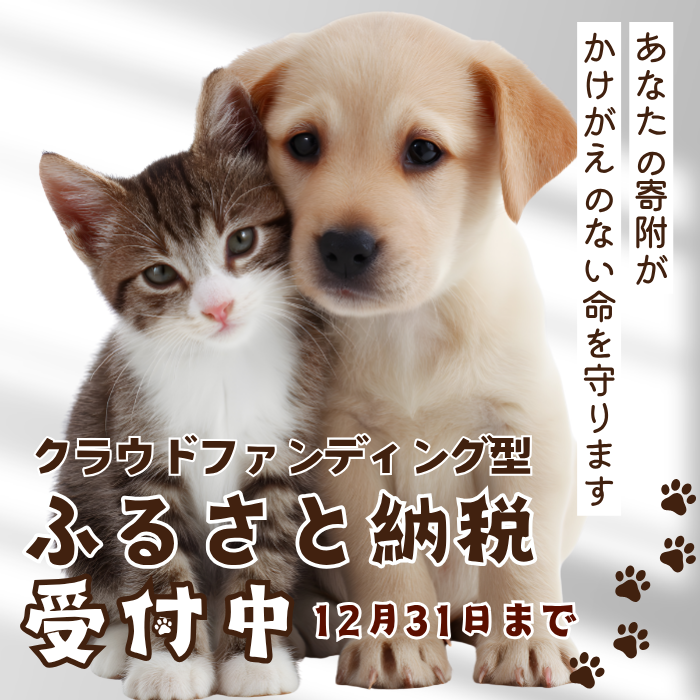 動物愛護 クラウドファンデング型ふるさと納税