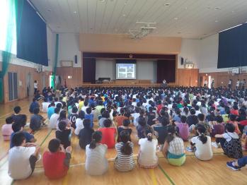 (梓川小学校での様子)の画像