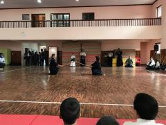 松筑剣道連盟副会長による演武の披露