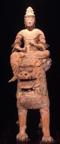 文殊菩薩騎獅子像 (脇侍像)の画像