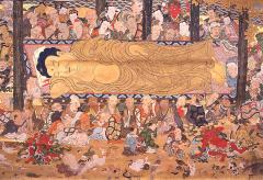 西善寺紙本著色釈迦涅槃図の画像