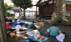 沢村の子どもたちによる写生大会