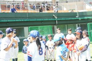 里選手による打撃指導