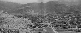 城山から見た松本市街の写真