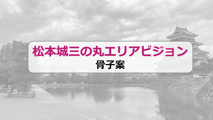 【資料4　松本城三の丸エリアビジョン　骨子案】の画像