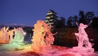 平成31年（2019）1月 国宝松本城氷彫フェスティバルの写真