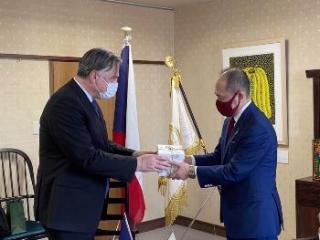 令和3年（2021）3月 チェコ共和国駐日特命全権大使の市長表敬訪問の写真