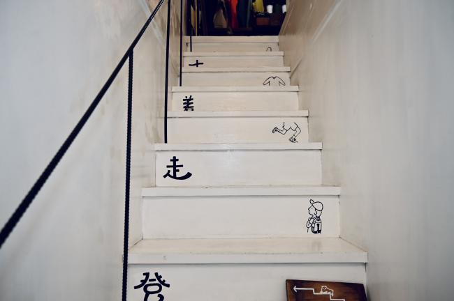 CLAMPにある成田さんがデザインした階段の写真