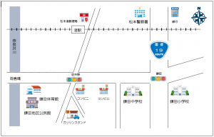 鎌田地区公民館周辺図