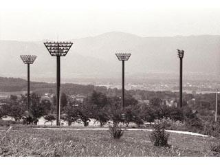 内田運動公園の照明設備の写真