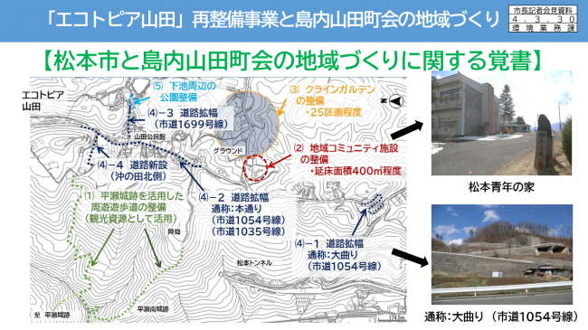 【資料14 「エコトピア山田」再整備事業と島内山田町会の地域づくり【松本市と島内山田町会の地域づくりに関する覚書②