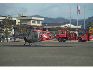 松本広域圏防災の日の訓練の写真