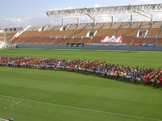 第2回チラベルトカップ兼コカ・コーラ杯長野県少年サッカー選手権大会開幕の写真