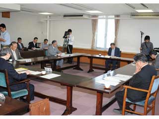 平成20年（2008）6月　松本地域4大学長と市長が懇談の写真