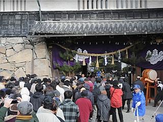 平成21年（2009）1月　国宝松本城開門式の写真