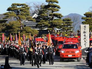 松本市消防出初式の写真