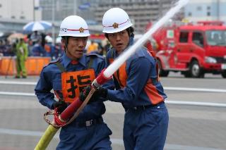 松本市消防団　全国大会で優良賞に輝くの写真