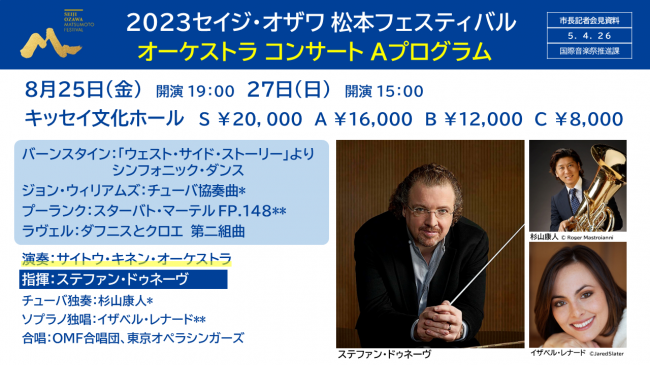 【資料7　2023セイジ・オザワ松本フェスティバル　オーケストラコンサートAプログラム】