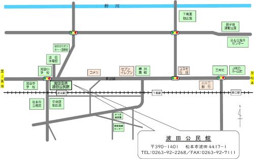 波田公民館周辺画像