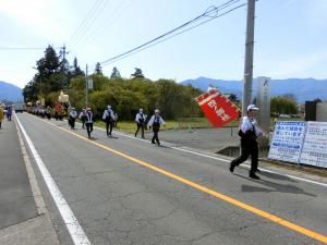 島立沙田神社の御柱祭り