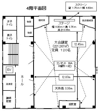 4階平面図