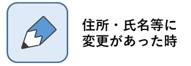 住所・氏名等に変更があった時