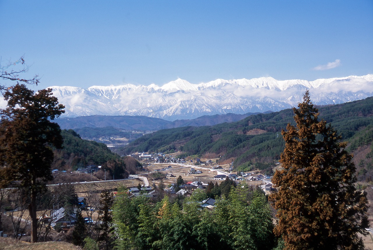 四賀風景・北アルプス