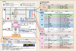 松本駅前のりば案内図