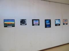 松島中学校美術部生徒作品展の様子の画像1