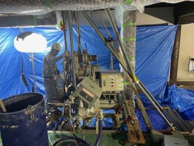 地盤確認のためのボーリング調査