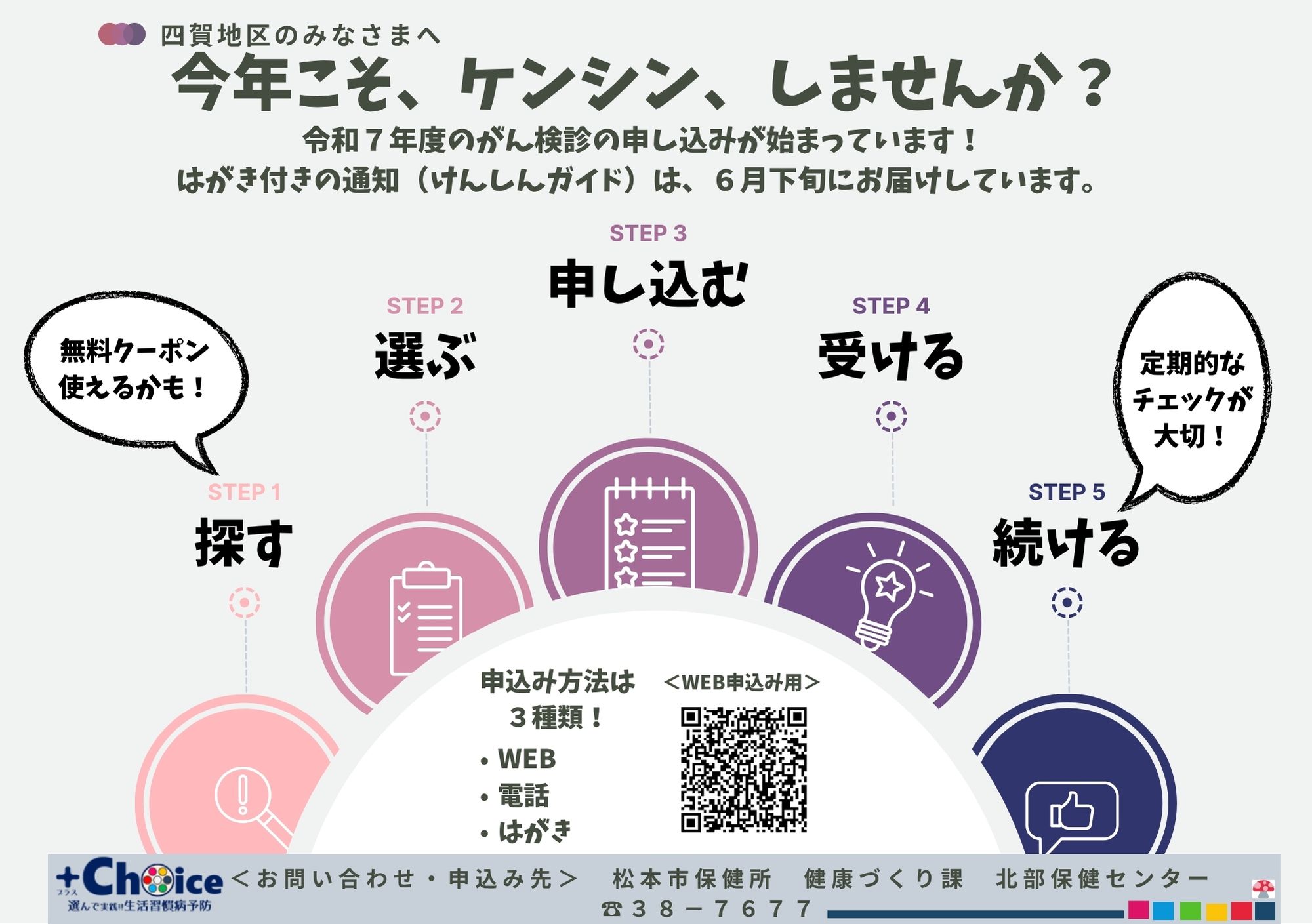 今年こそけんしんしませんか？