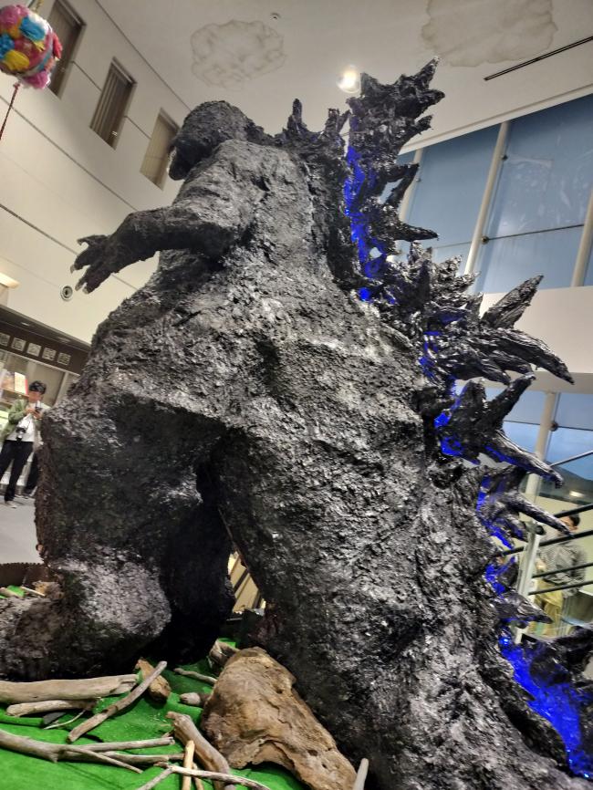 青白く光る背びれ