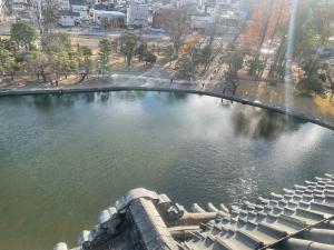 浚渫後の様子(天守6階から)