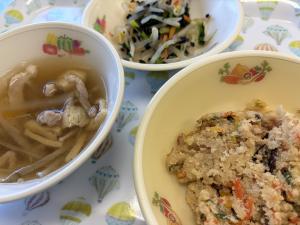 沢煮椀・うの花煮・のり酢和え