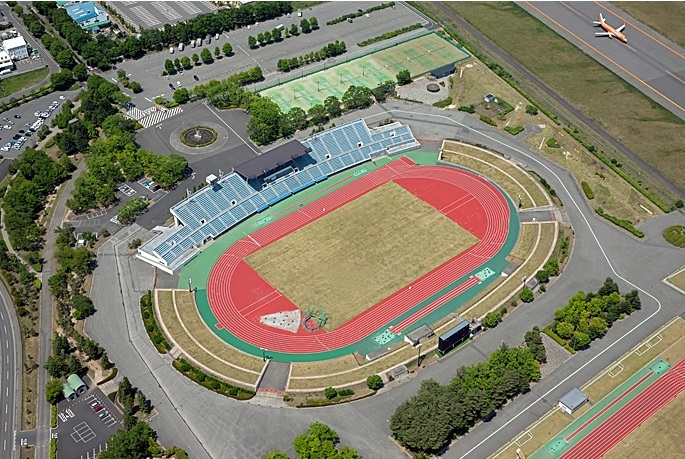 陸上競技会場の画像