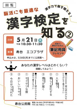 第2回　漢字検定を知る
