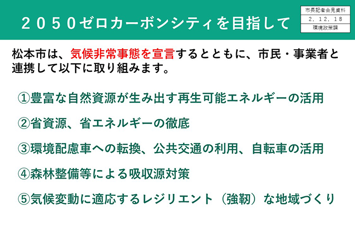 【資料6　2050ゼロカーボンシティを目指して】画像2