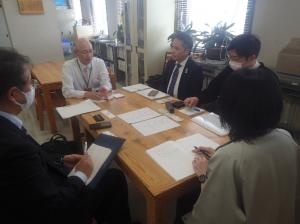 株式会社スーパーホテル、長野県（松本地域振興局林務課）、松本市（森林環境課）との打ち合わせ