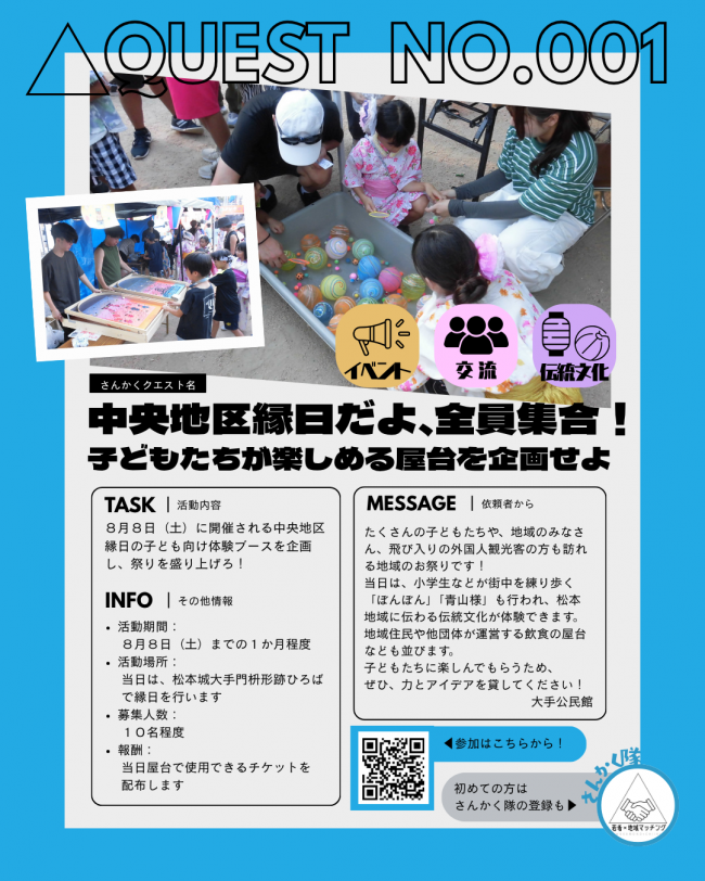 中央地区縁日だよ、全員集合!