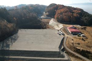 令和7年11月にエコトピア山田北側定点から撮影した全体空撮