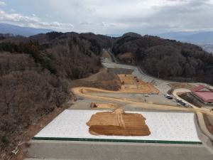 令和８年３月にエコトピア山田北側定点から撮影した全体空撮写真