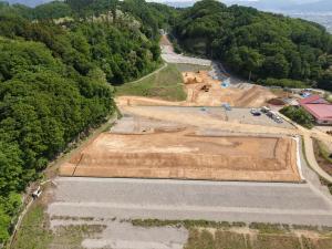 令和８年５月にエコトピア山田北側定点から撮影した全体空撮写真