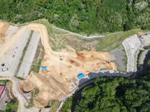 令和８年５月にエコトピア山田西側定点から撮影した全体空撮写真