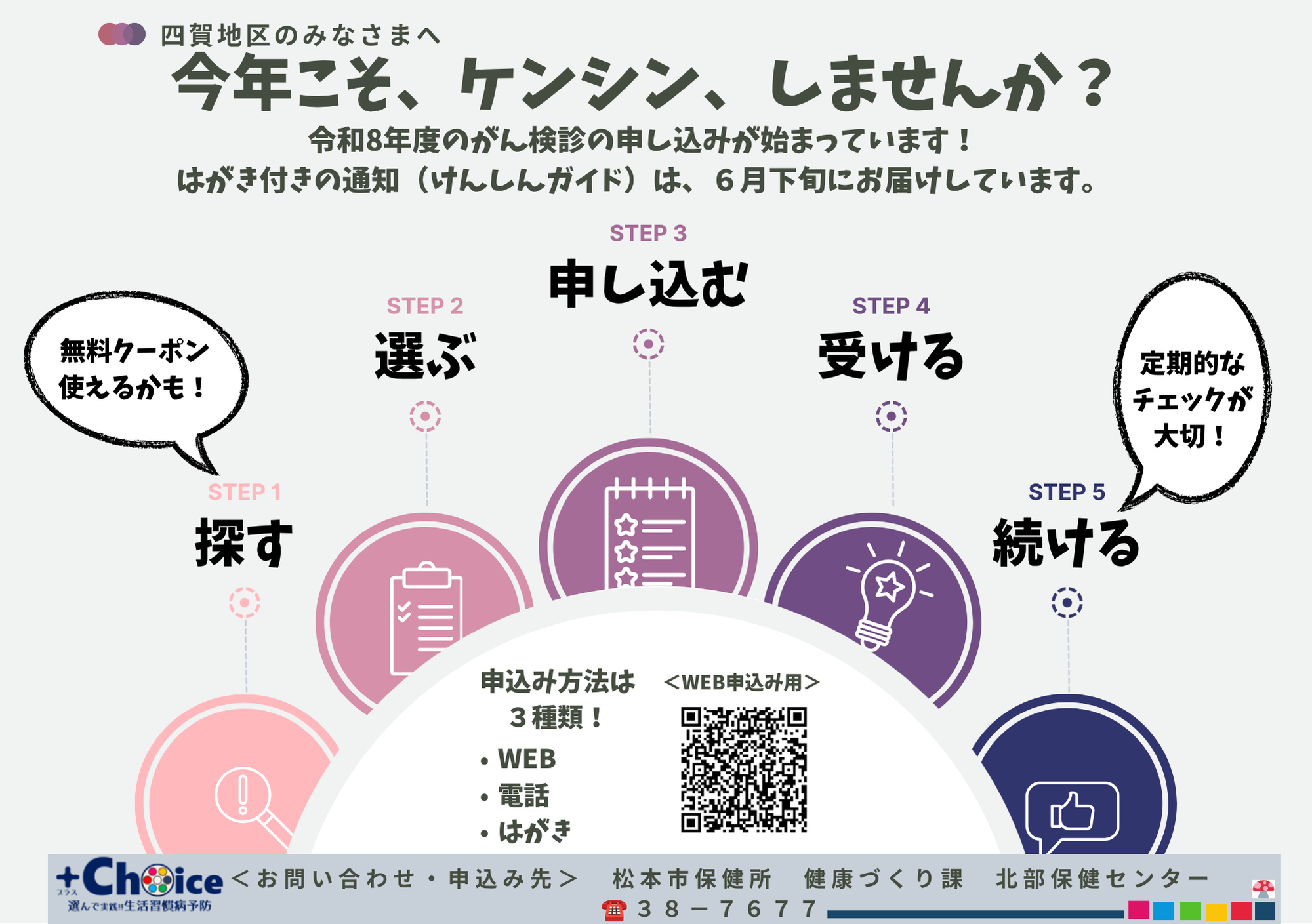 今年こそ、けんしんしませんか？