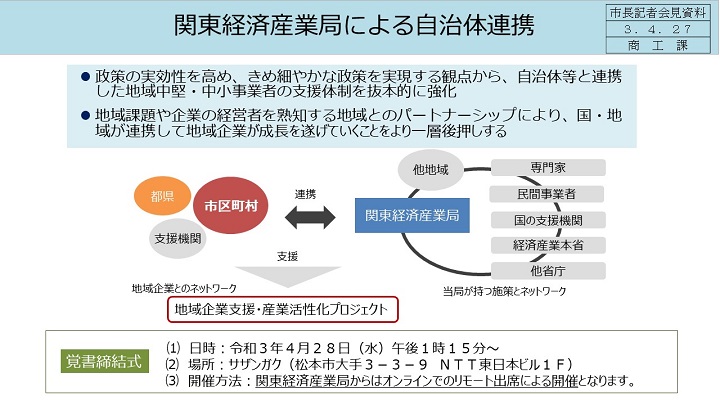 資料4　関東経済産業局による自治体連携の画像