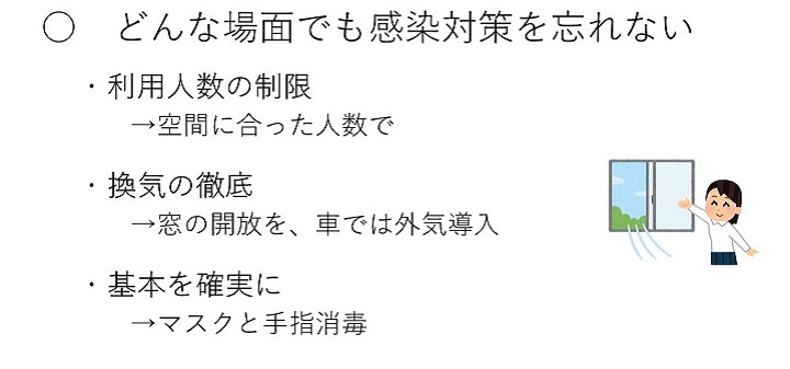 資料7　変異株の感染拡大を防ぐために（どんな場面でも感染対策を忘れない）の画像