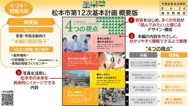【資料3　6月24日～閲覧可能　松本市第１２次基本計画 概要版】
