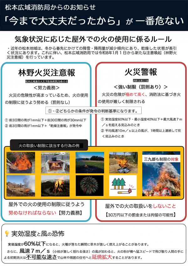 松本広域消防局からのお知らせ１
