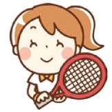 ラケットを持つこども